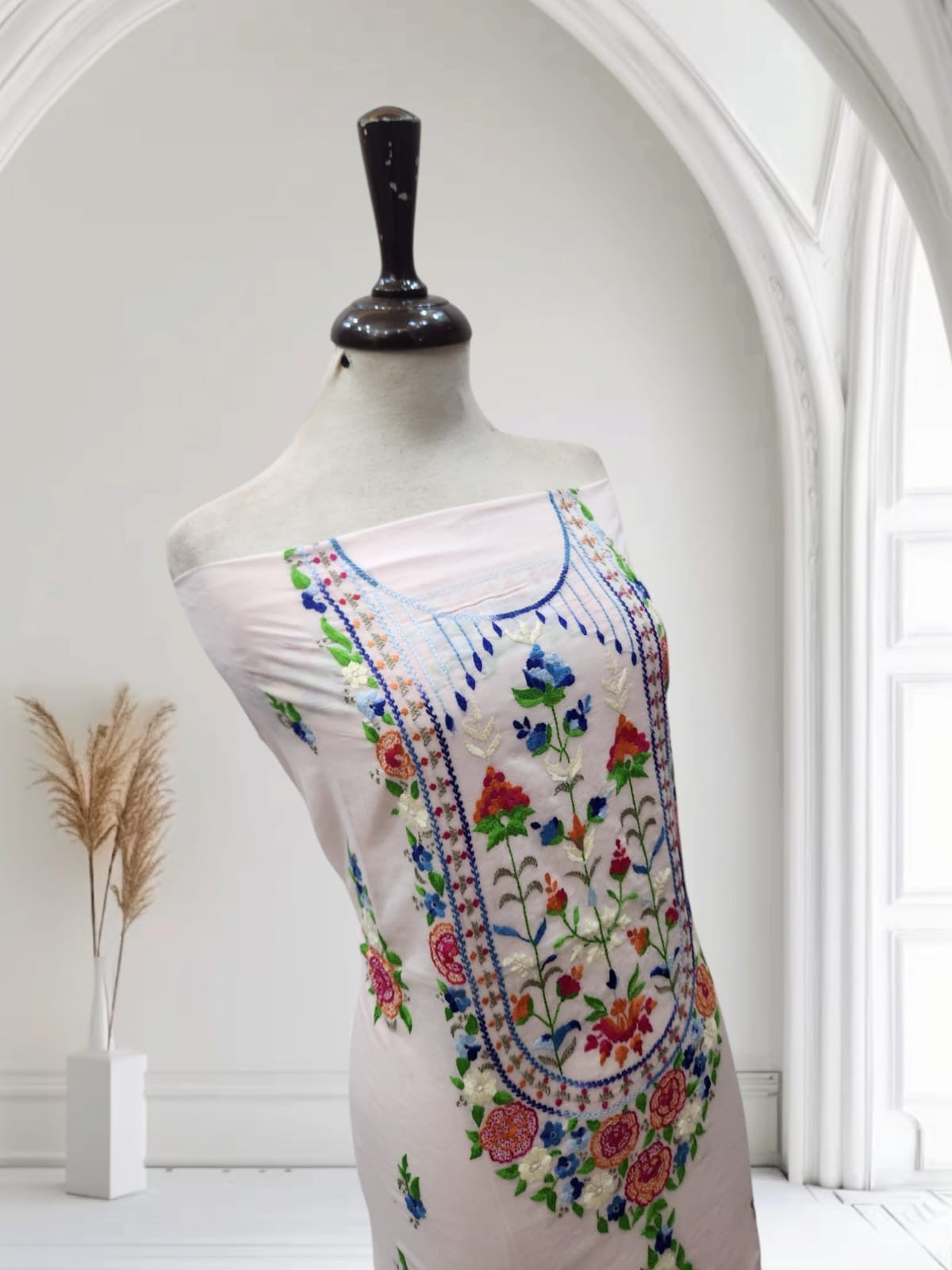 Branded lawn hand embroidered shirt