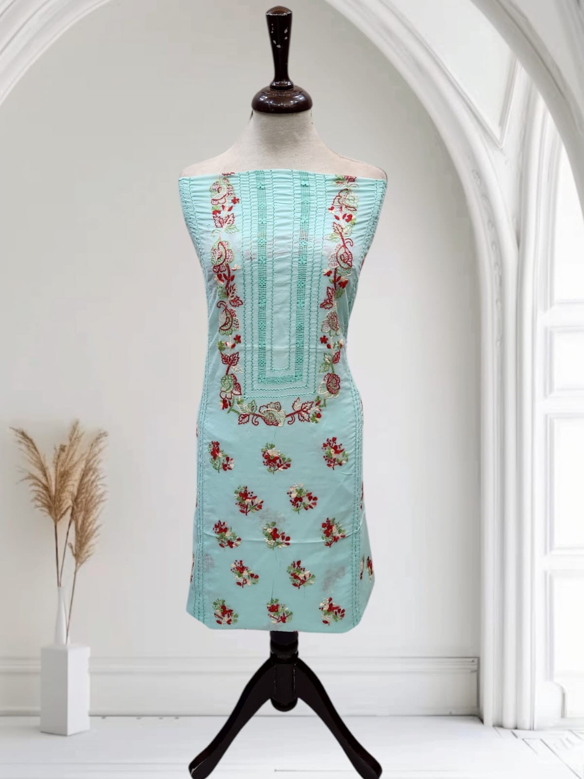Tarkashi lawn hand embroidered shirt