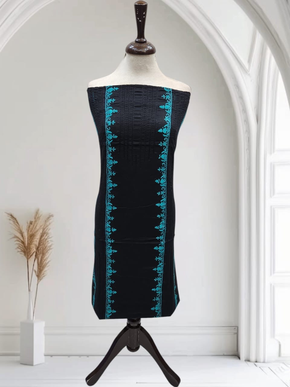 Tarkashi lawn hand embroidered shirt