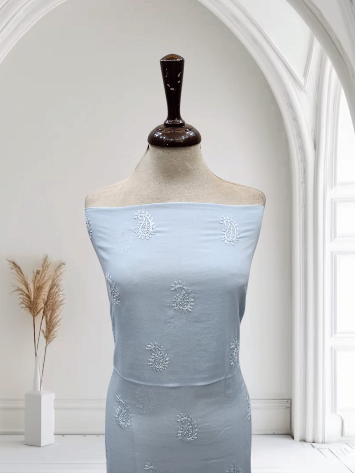 Lawn hand embroidered shirt