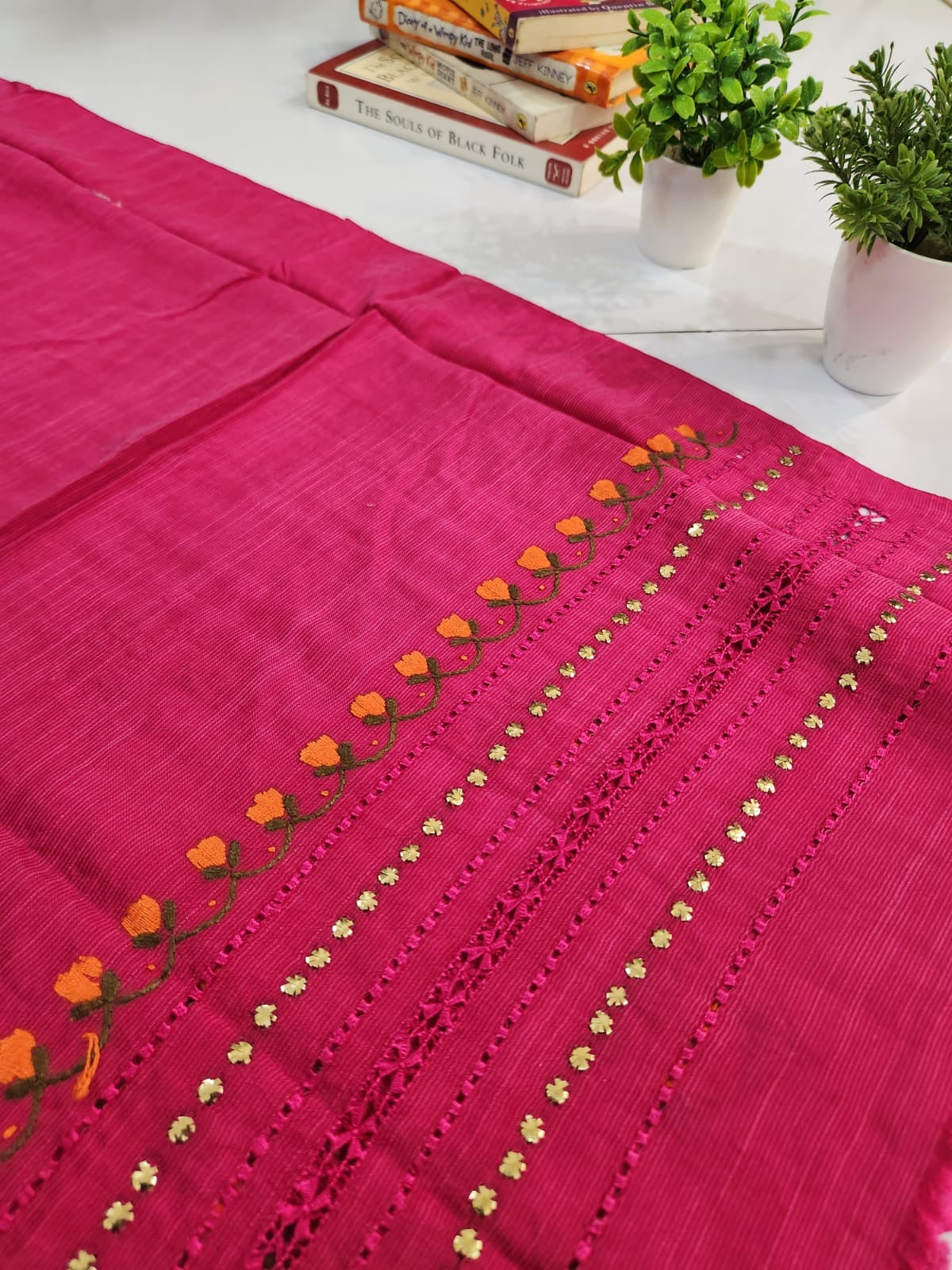 Premium Raw Silk 3pc with silk Dupatta (advance payment)