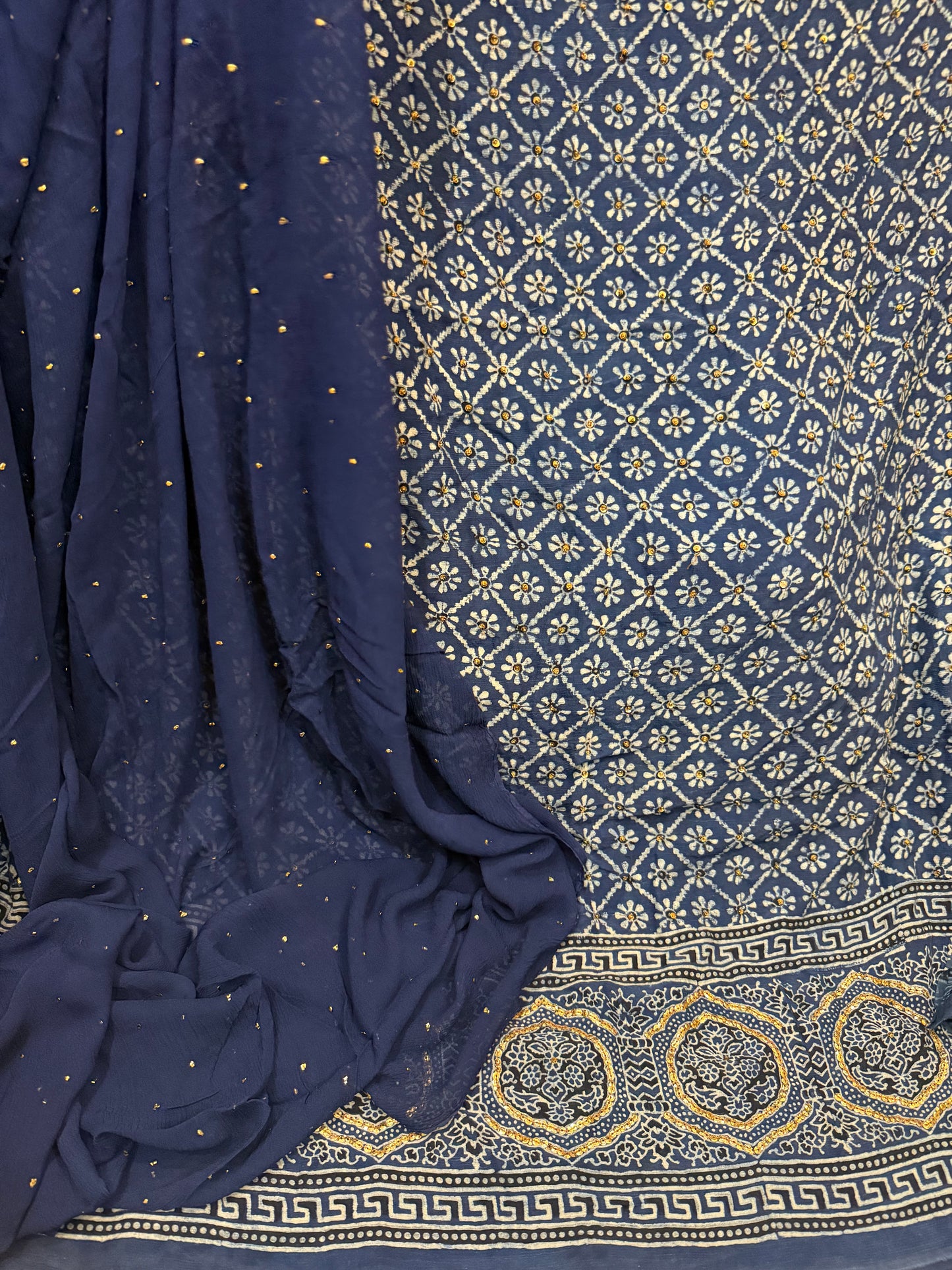 Raw silk shirt with dupatta