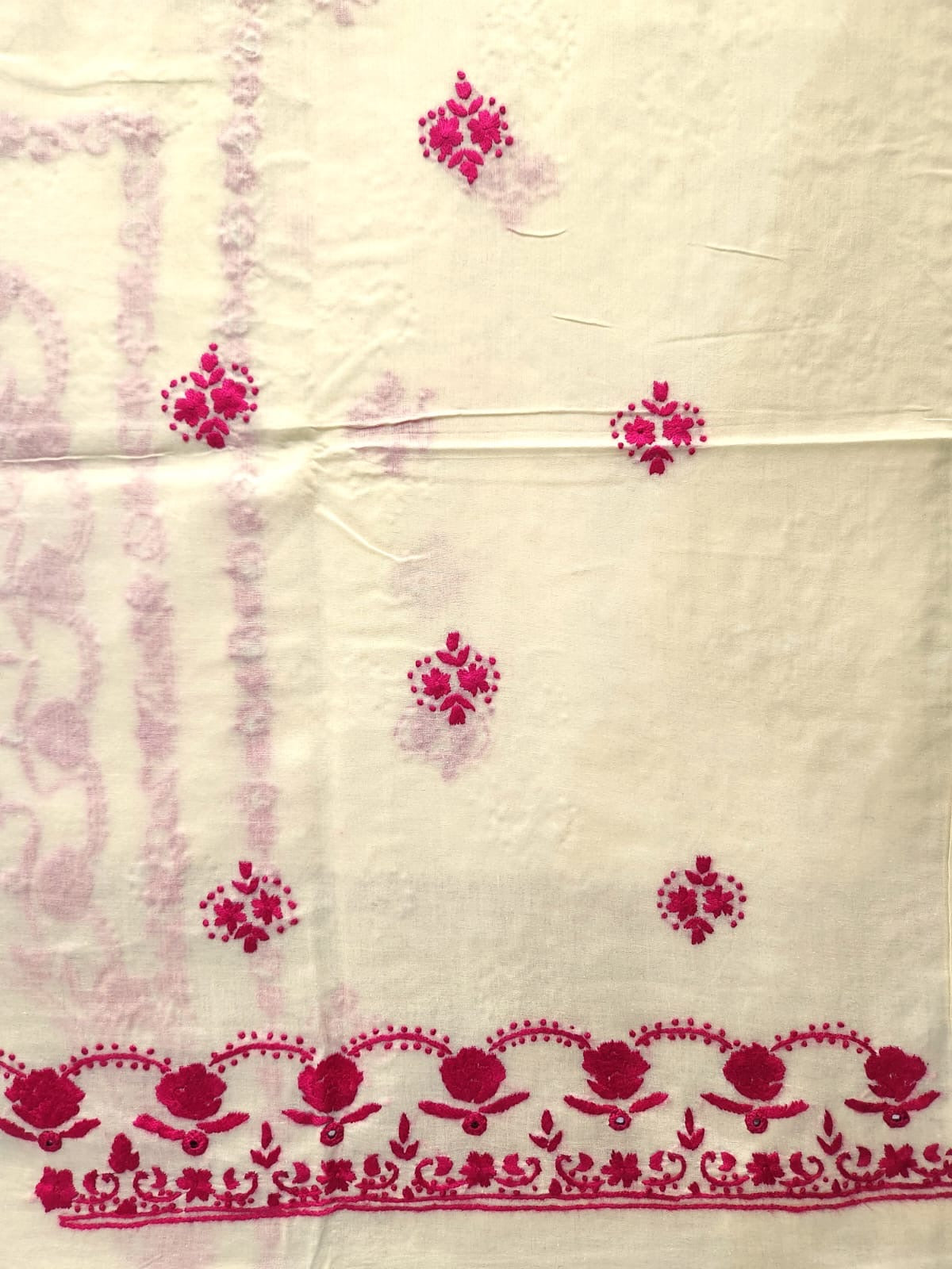 Lawn hand embroidered shirt