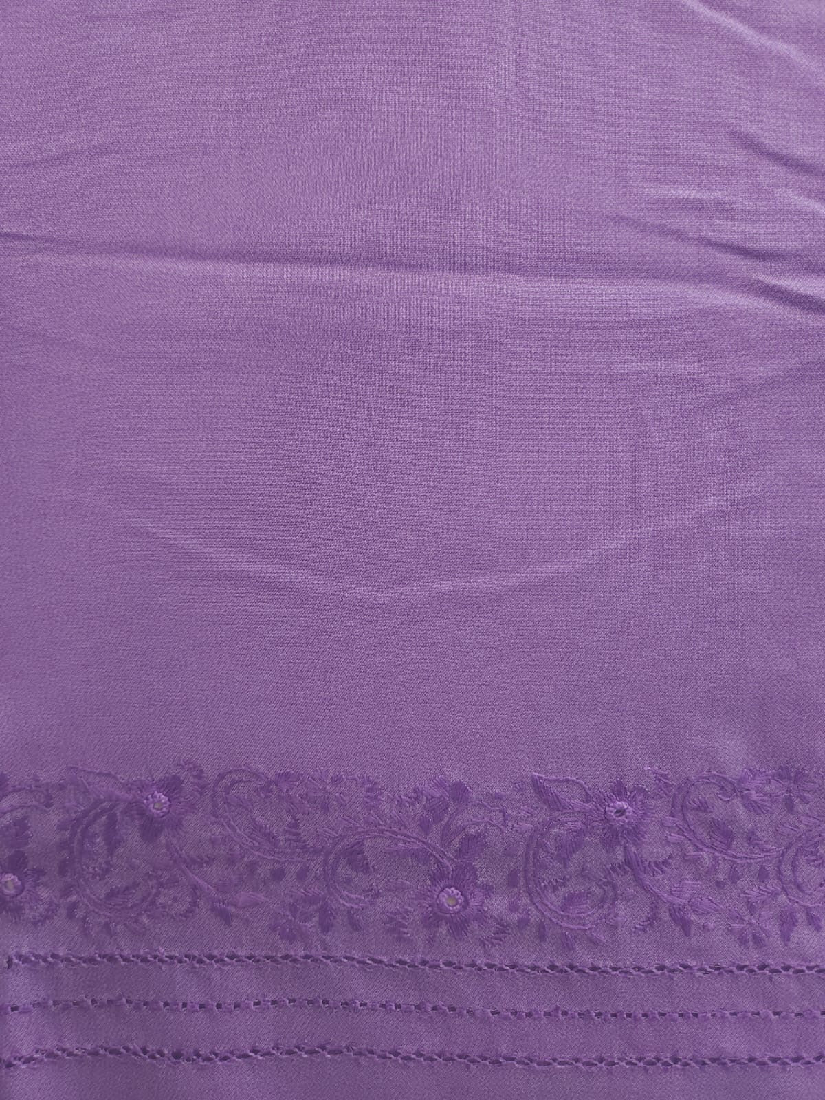 Linen Tarkashi hand Embroidered shirt & plain trouser