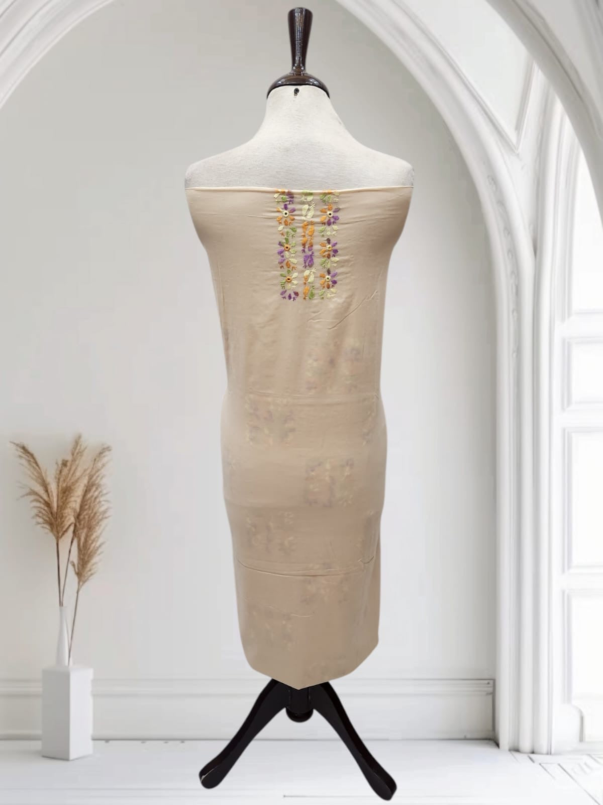 Tarkashi lawn hand embroidered shirt
