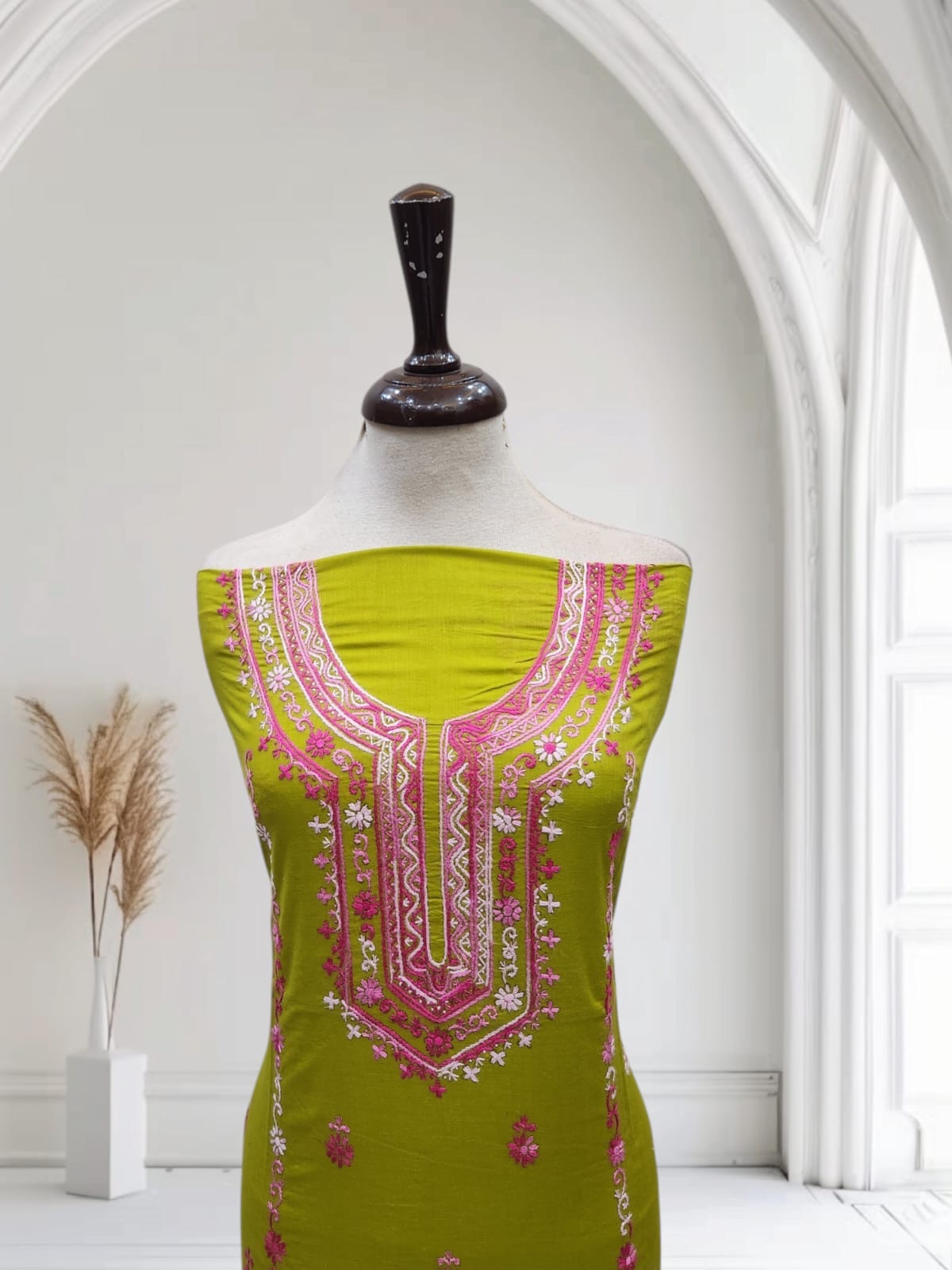 Lawn hand embroidered shirt
