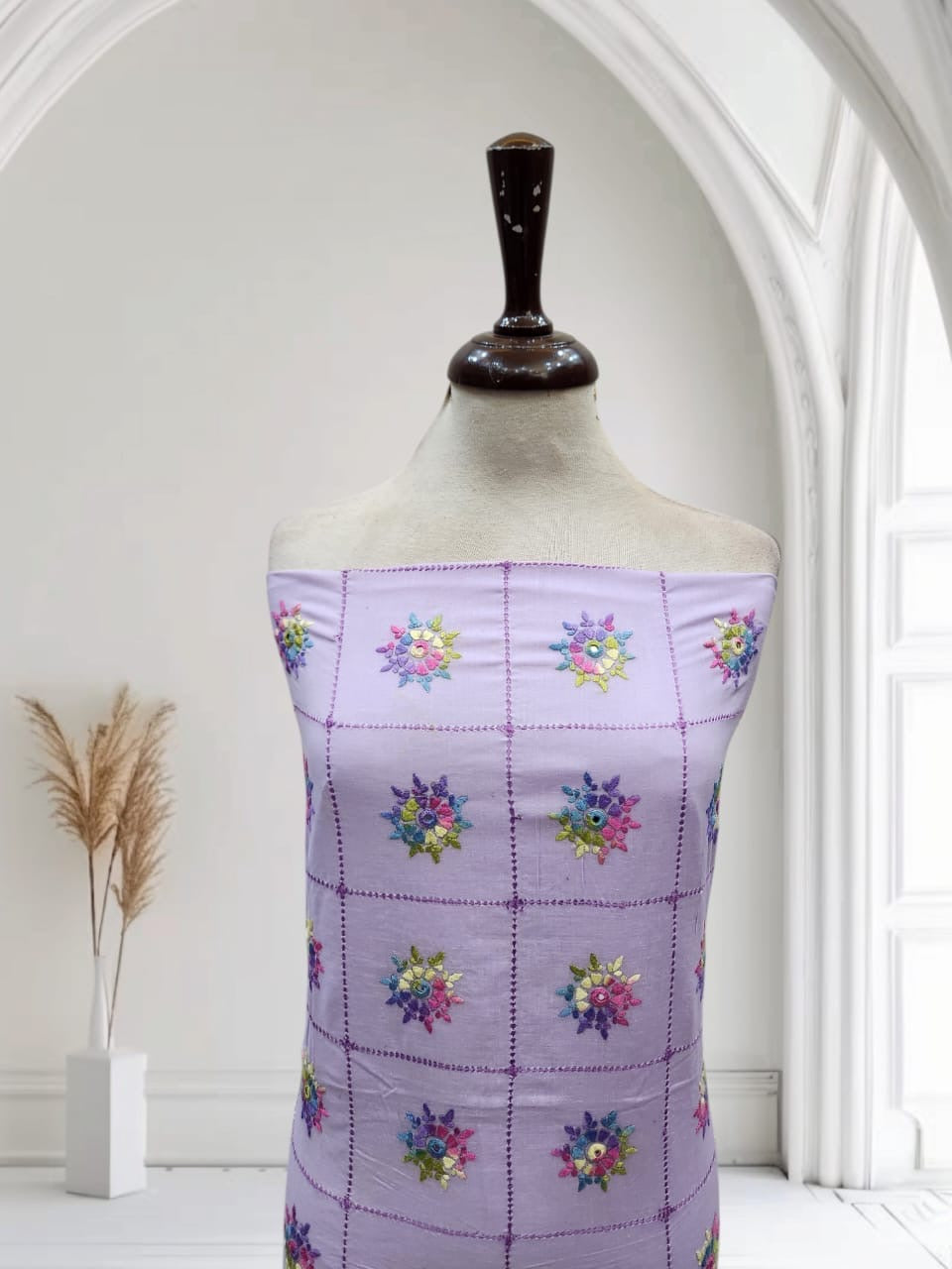 Tarkashi lawn hand embroidered shirt