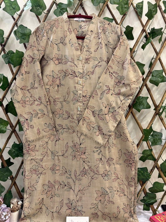 Pashmina Kantha Kurta size Small