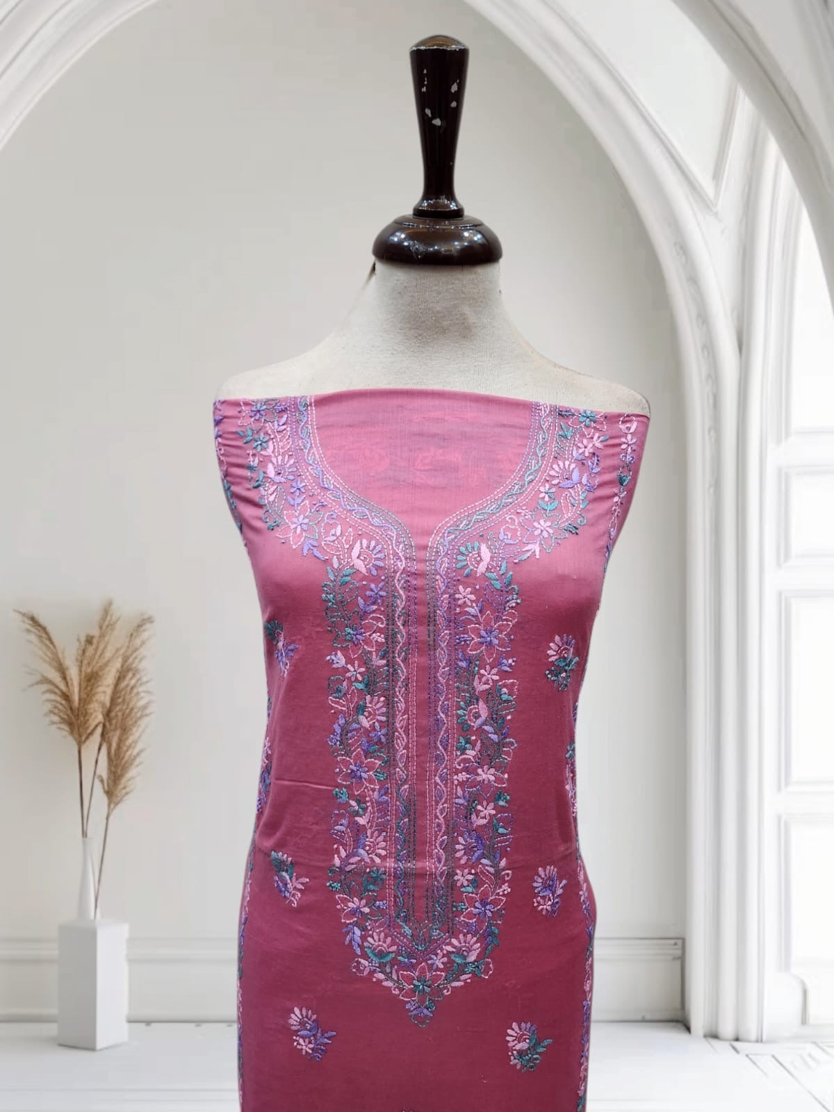 Premium shirt lawn hand embroidered