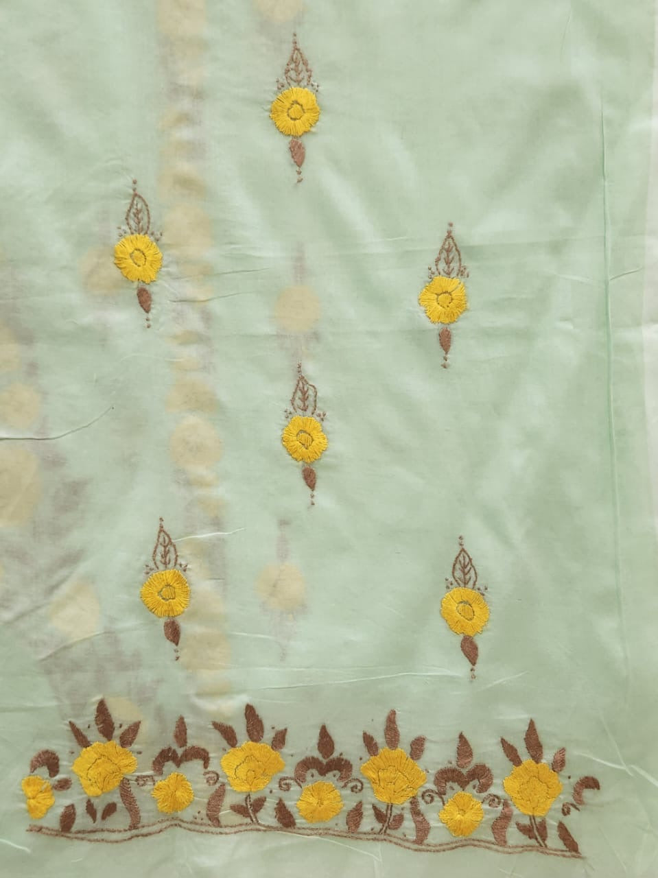 Lawn hand embroidered shirt