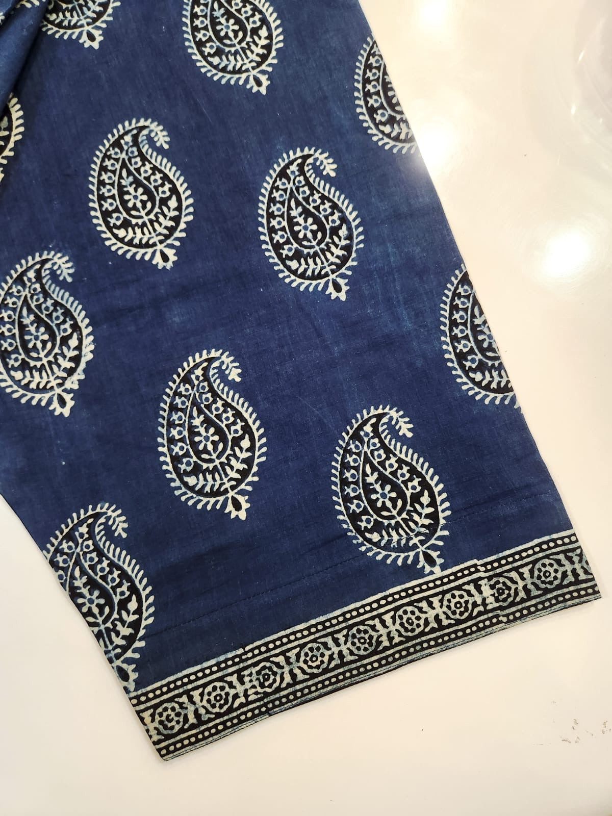 Indigo Blue Natural dyed Farshi shalwar Medium to Large