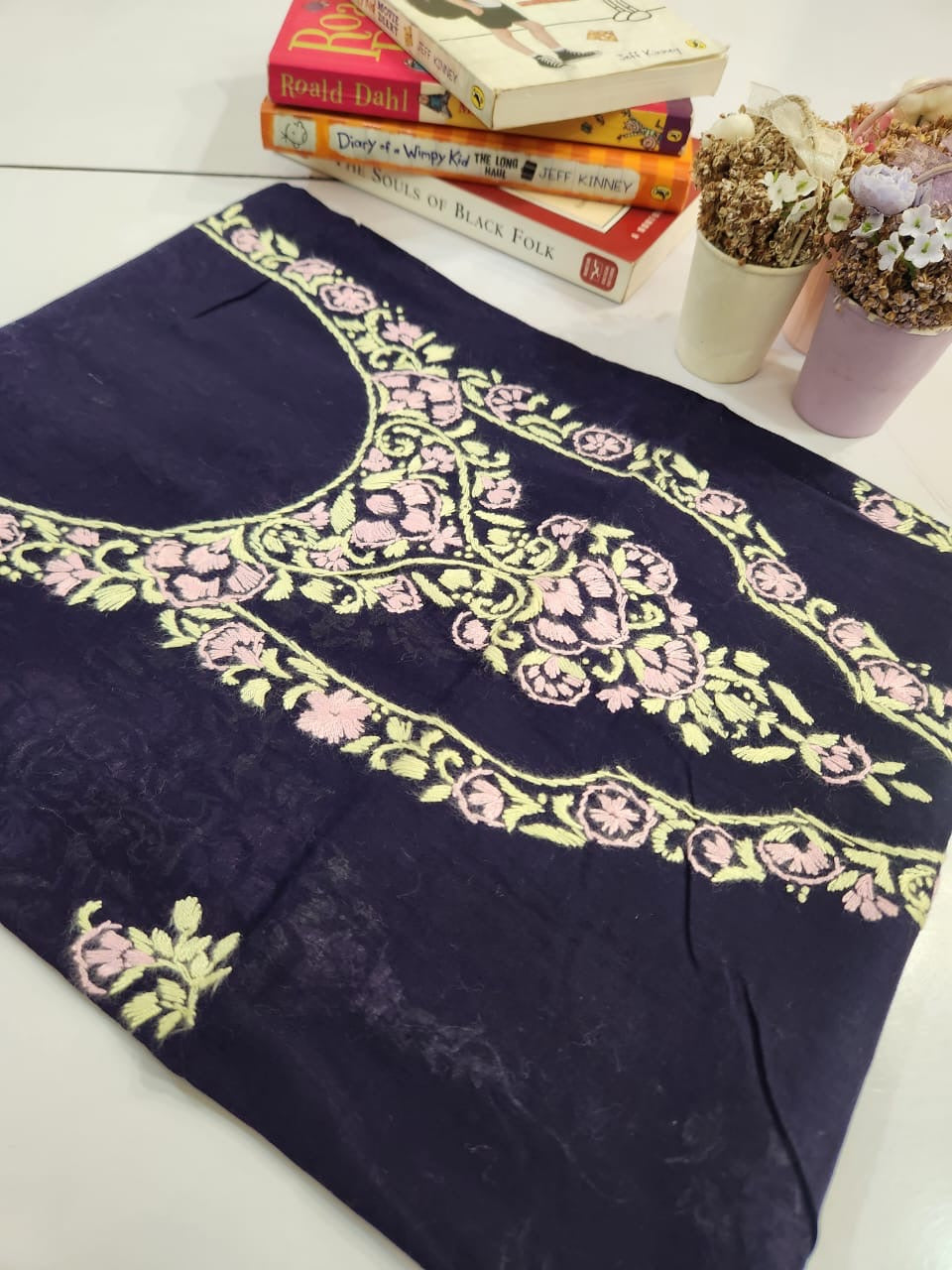 Lawn hand embroidered shirt