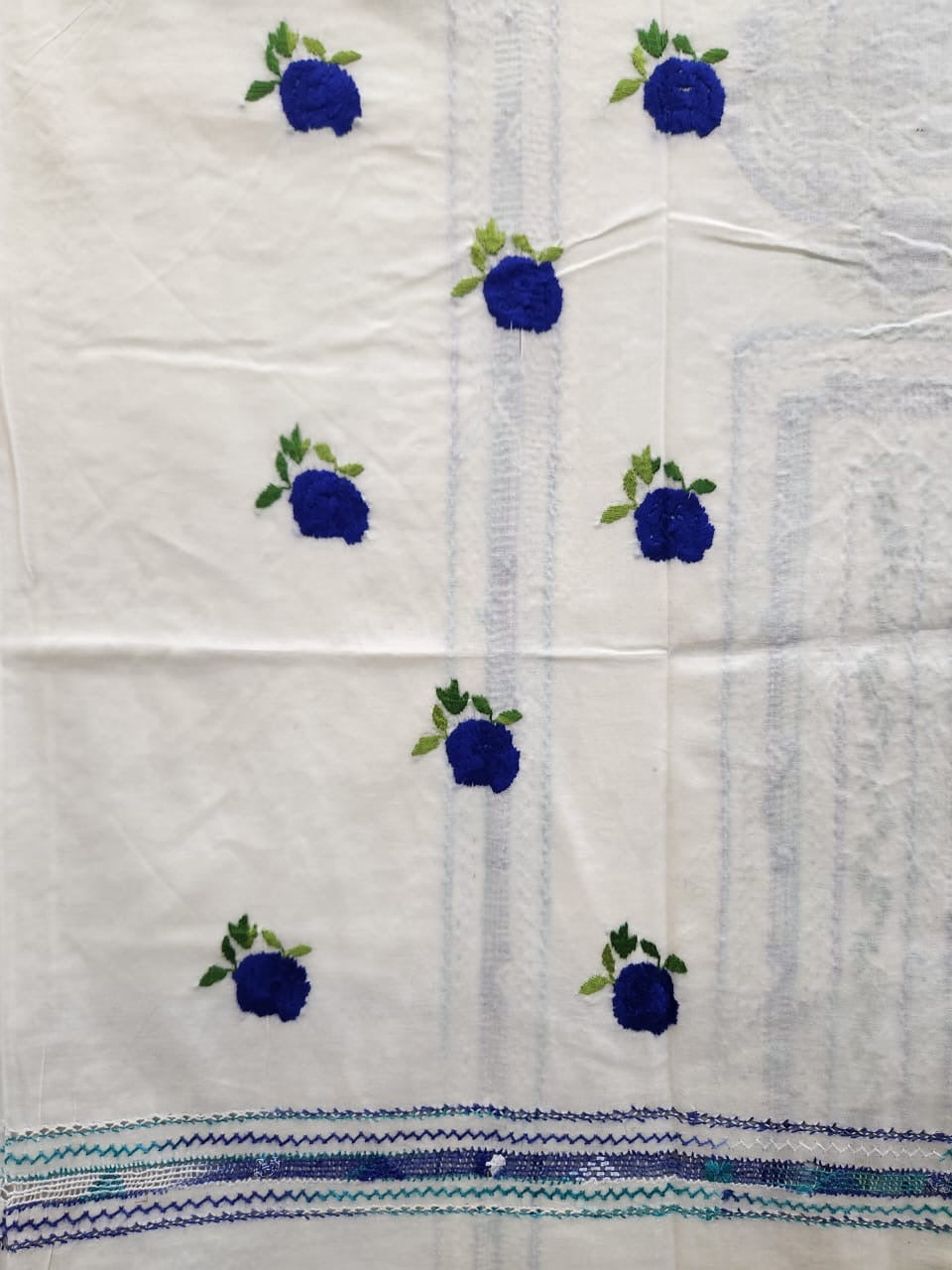 Tarkashi lawn hand embroidered shirt