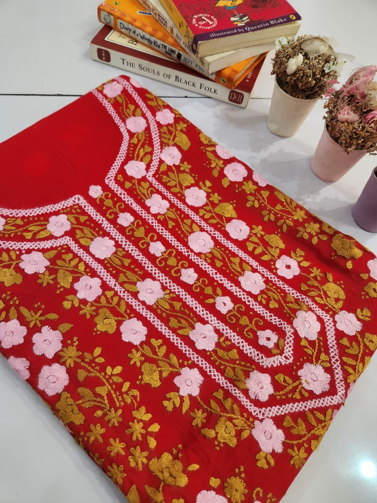 Lawn hand embroidered shirt