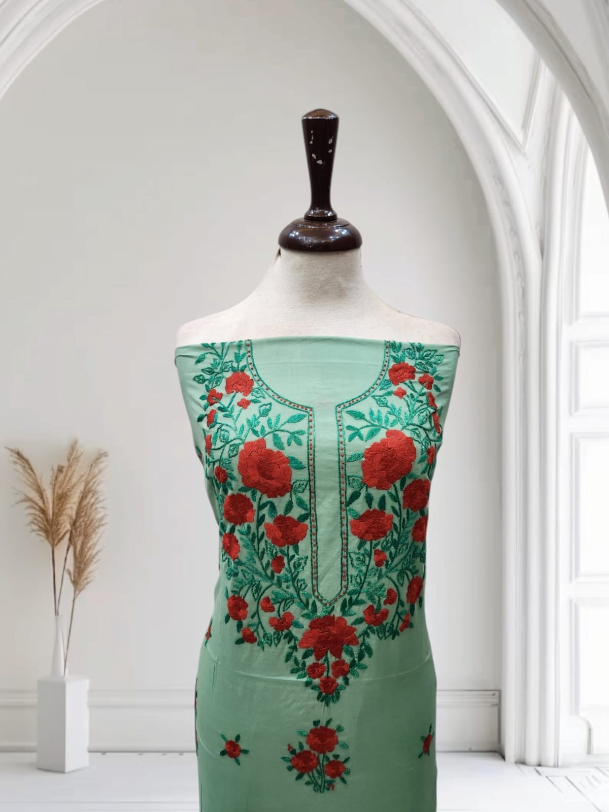 Lawn hand Embroidered shirt