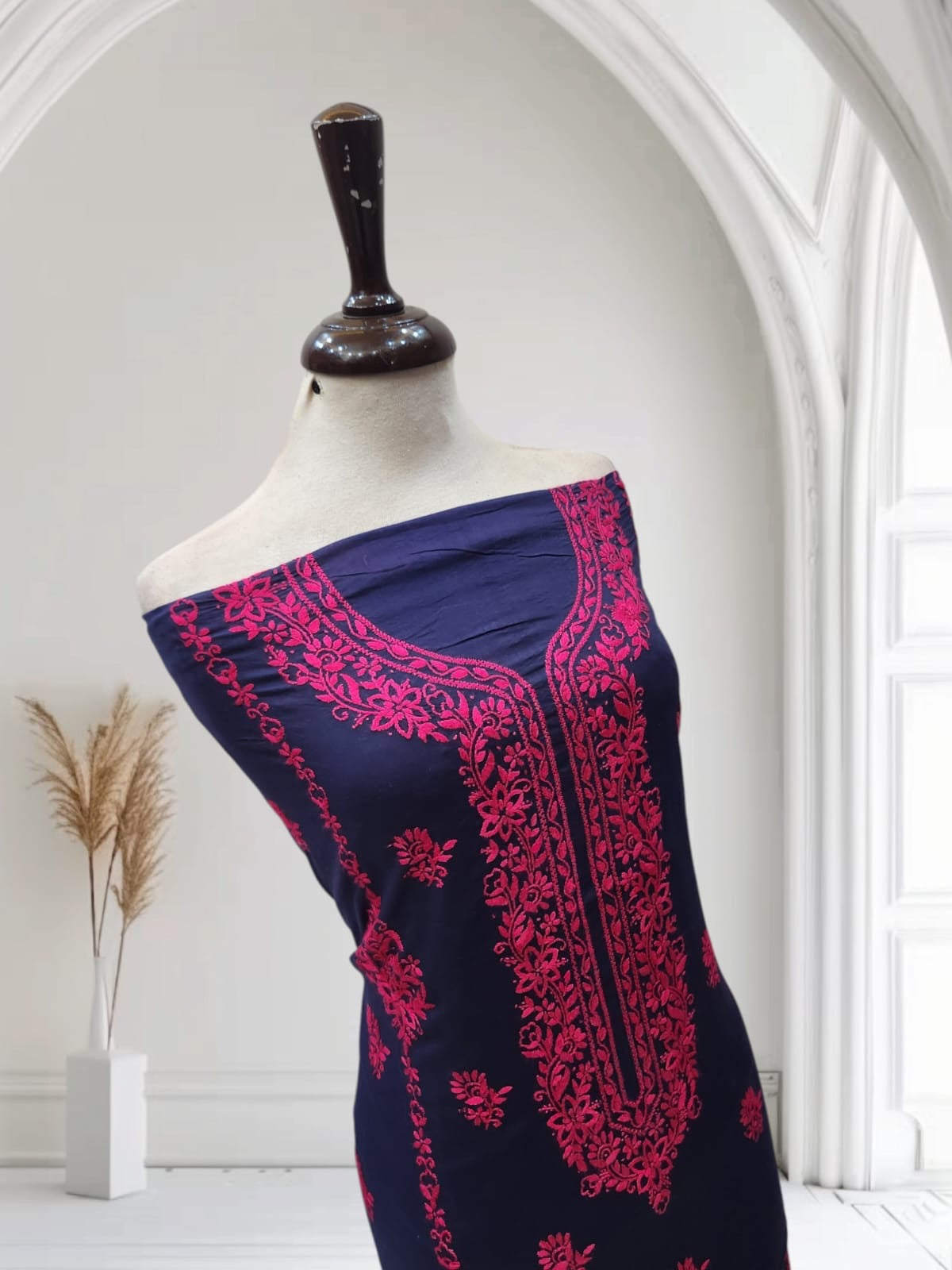Lawn hand embroidered shirt