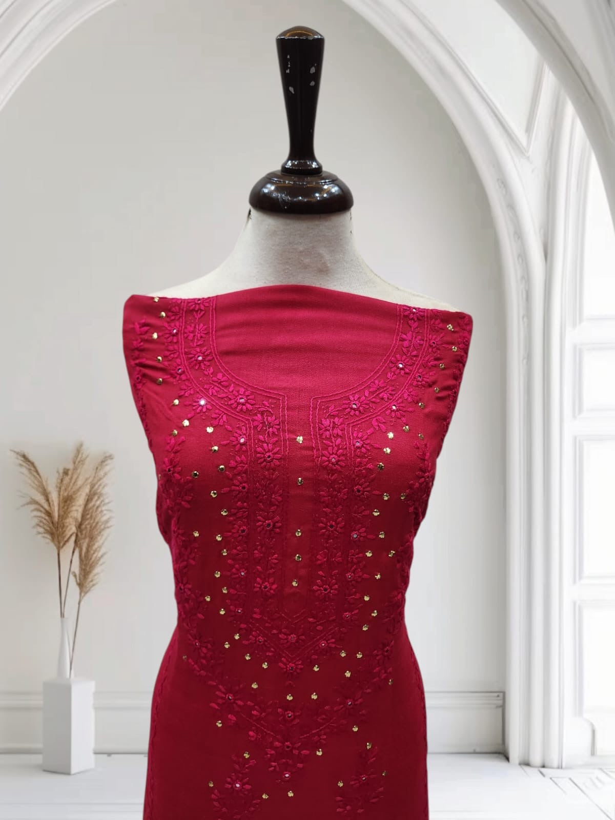 2pc Marina Tarkashi, Mukesh & Embroidery