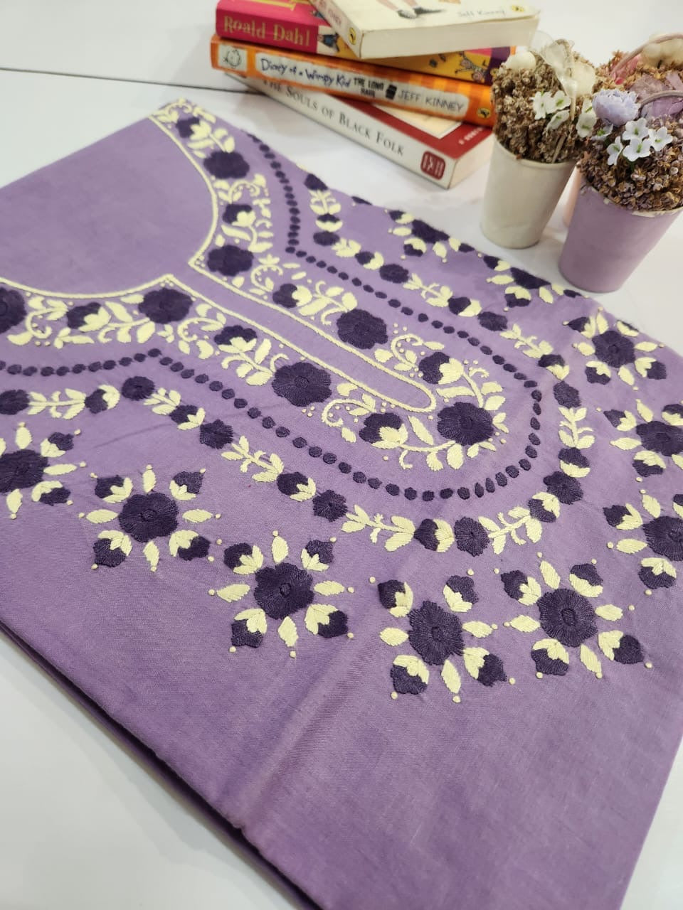 Lawn hand embroidered shirt