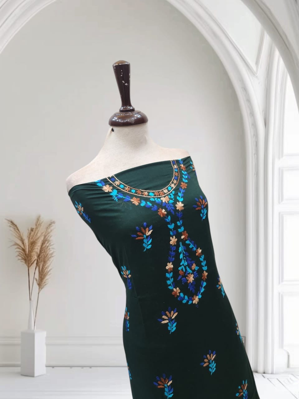 Lawn hand embroidered shirt
