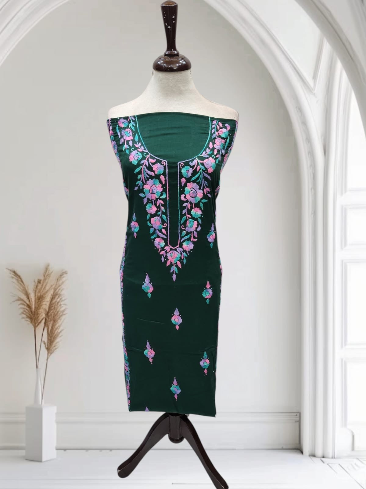 Lawn hand embroidered shirt