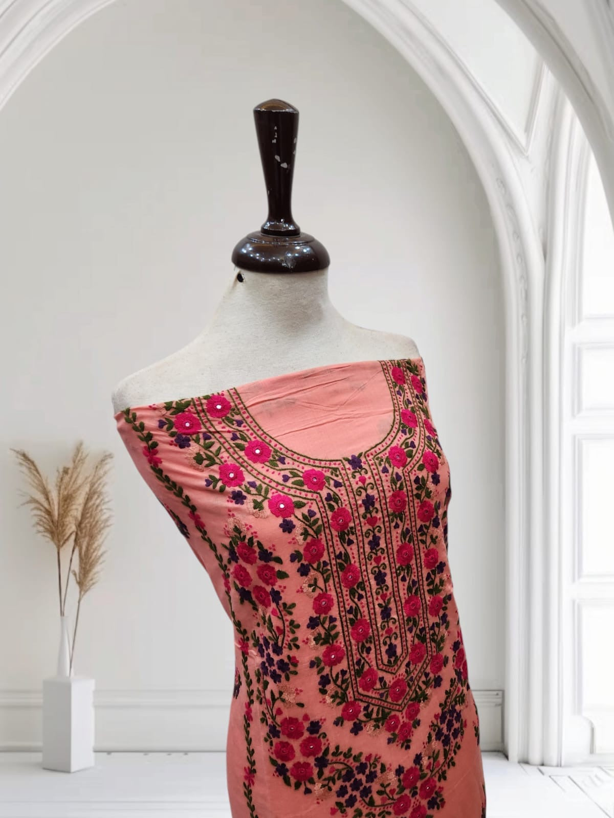 Most demanding lawn hand embroidered shirt