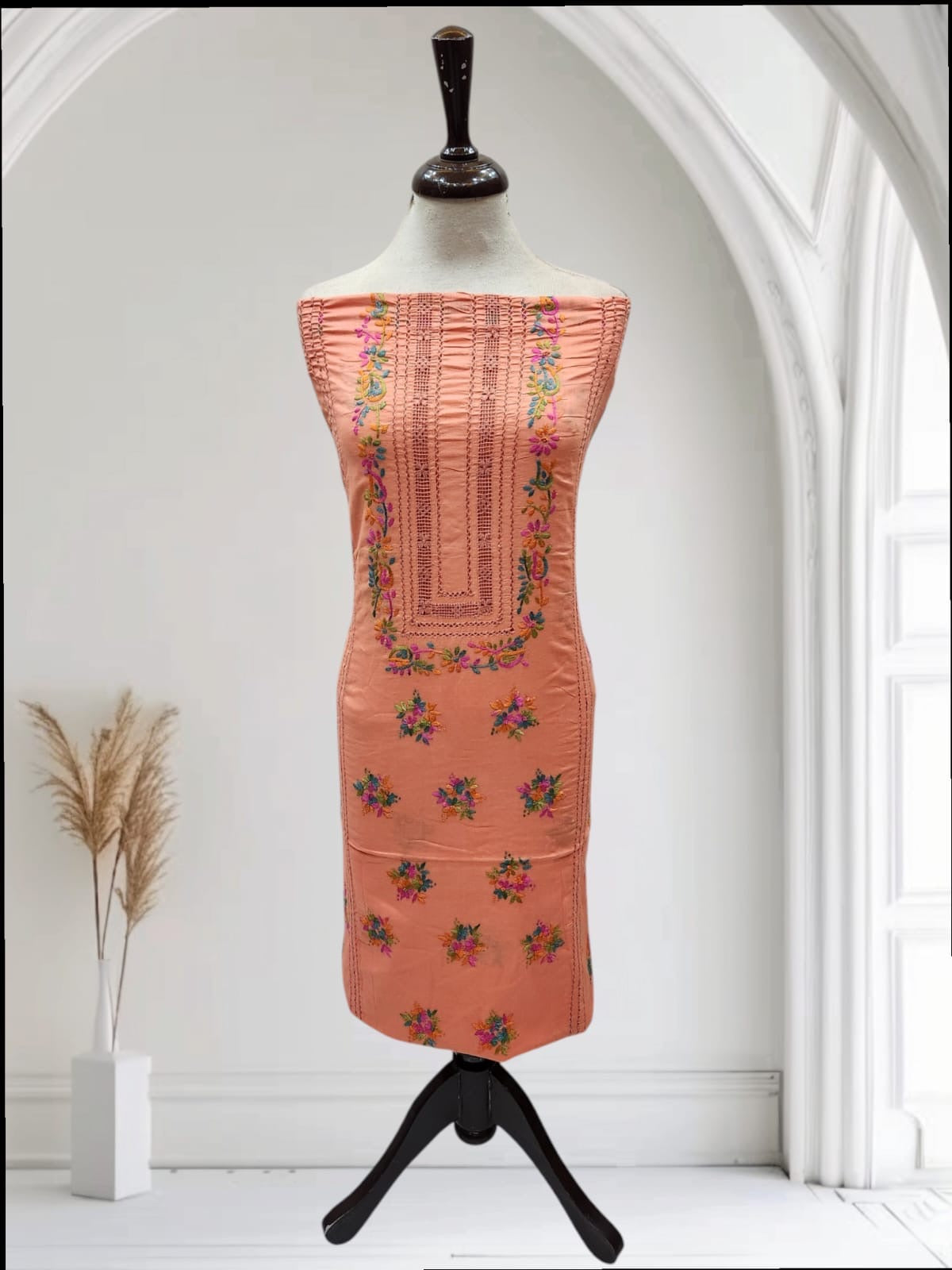 Tarkashi lawn hand Embroidered shirt