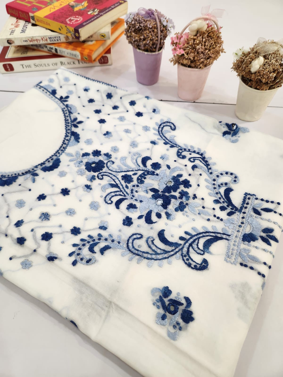 Premium Design Lawn hand embroidered shirt