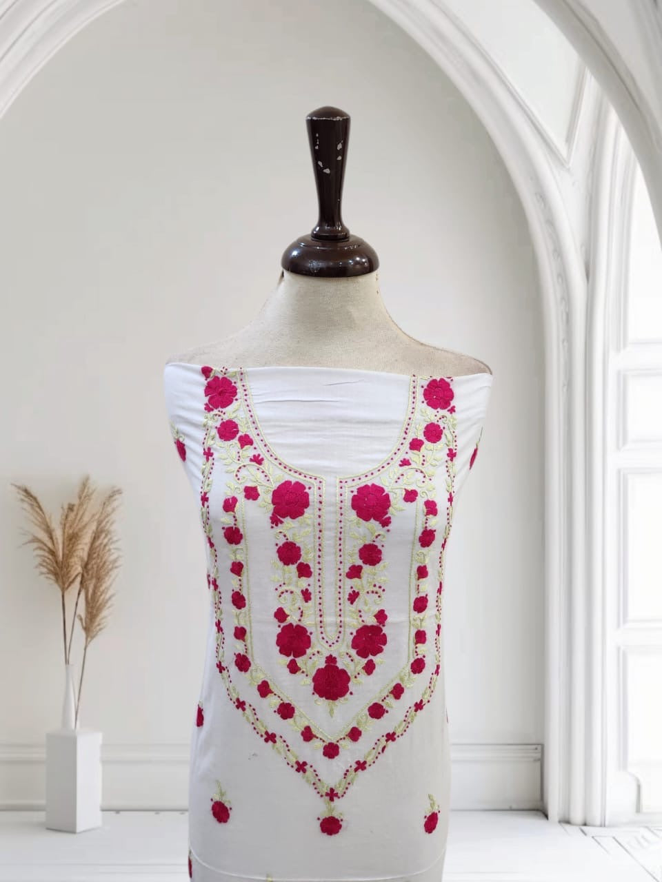 Lawn hand embroidered shirt