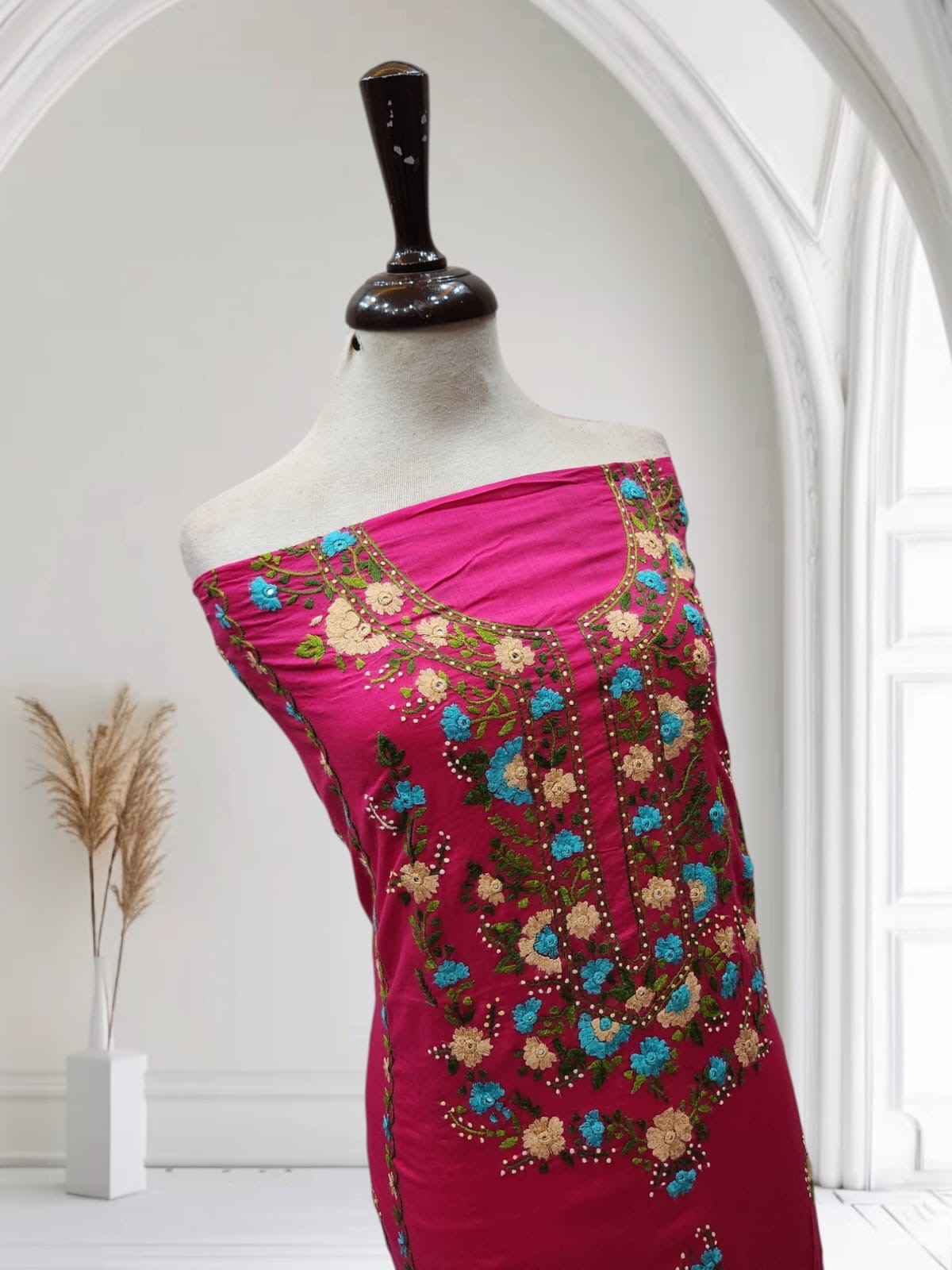 Heavy embroidered lawn hand embroidered shirt