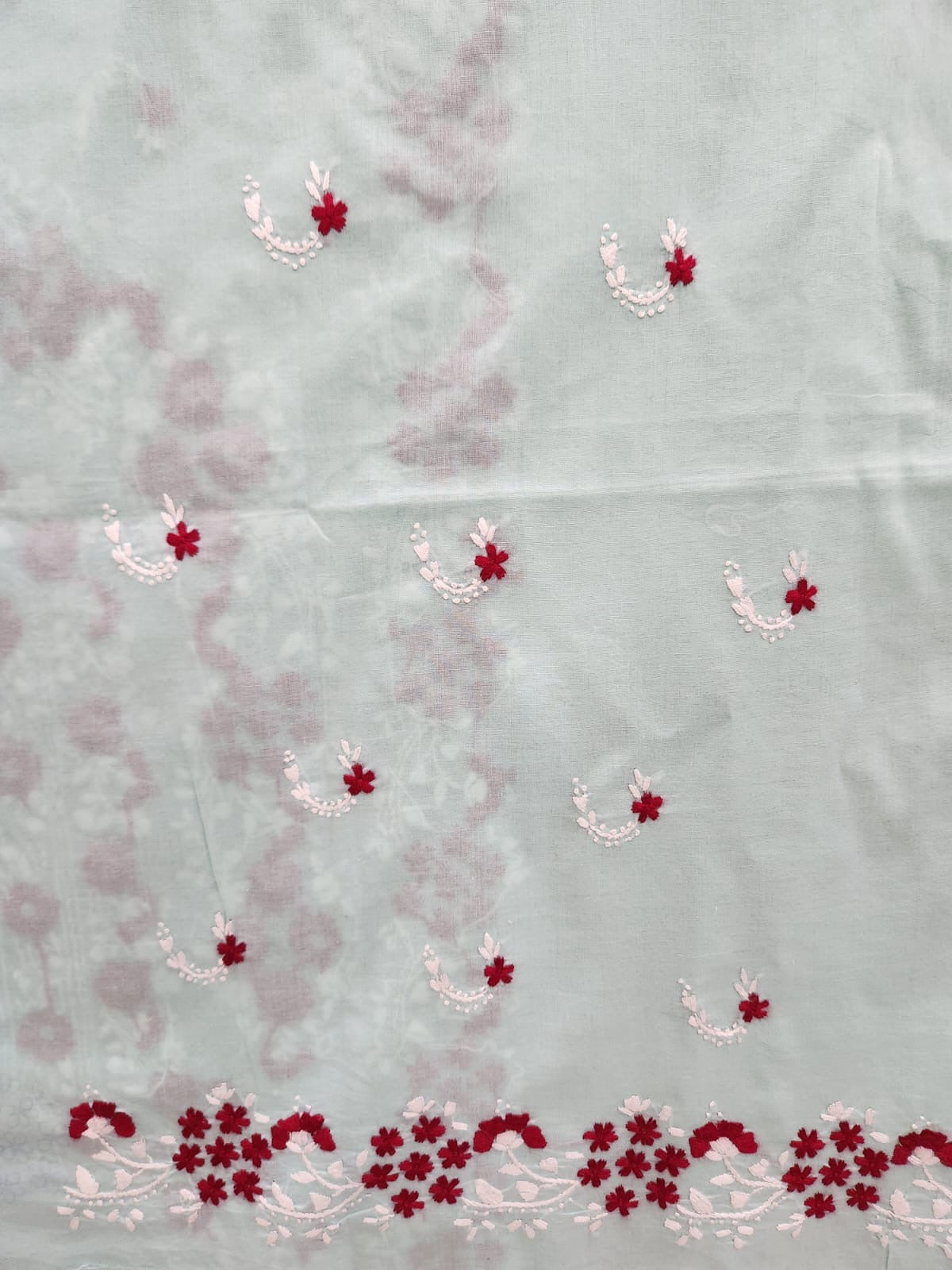 Premium style lawn hand embroidered shirt