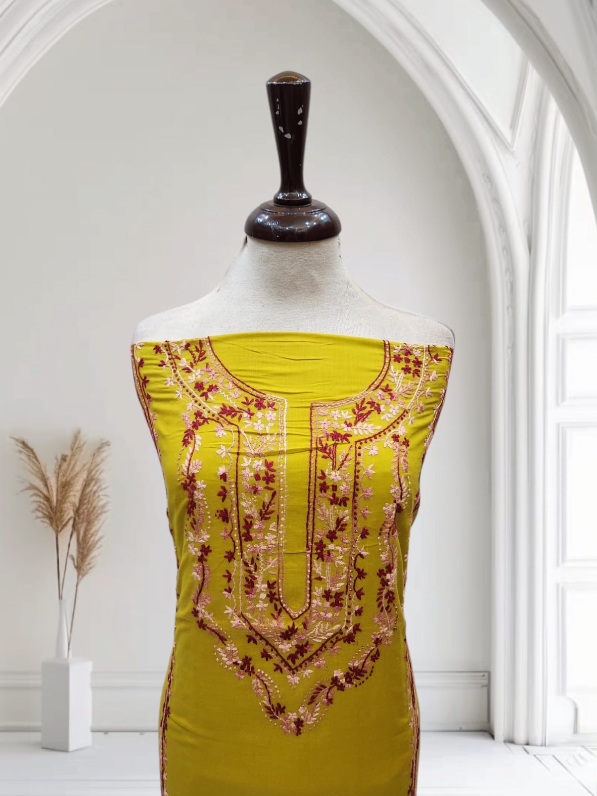 Lawn hand embroidered shirt