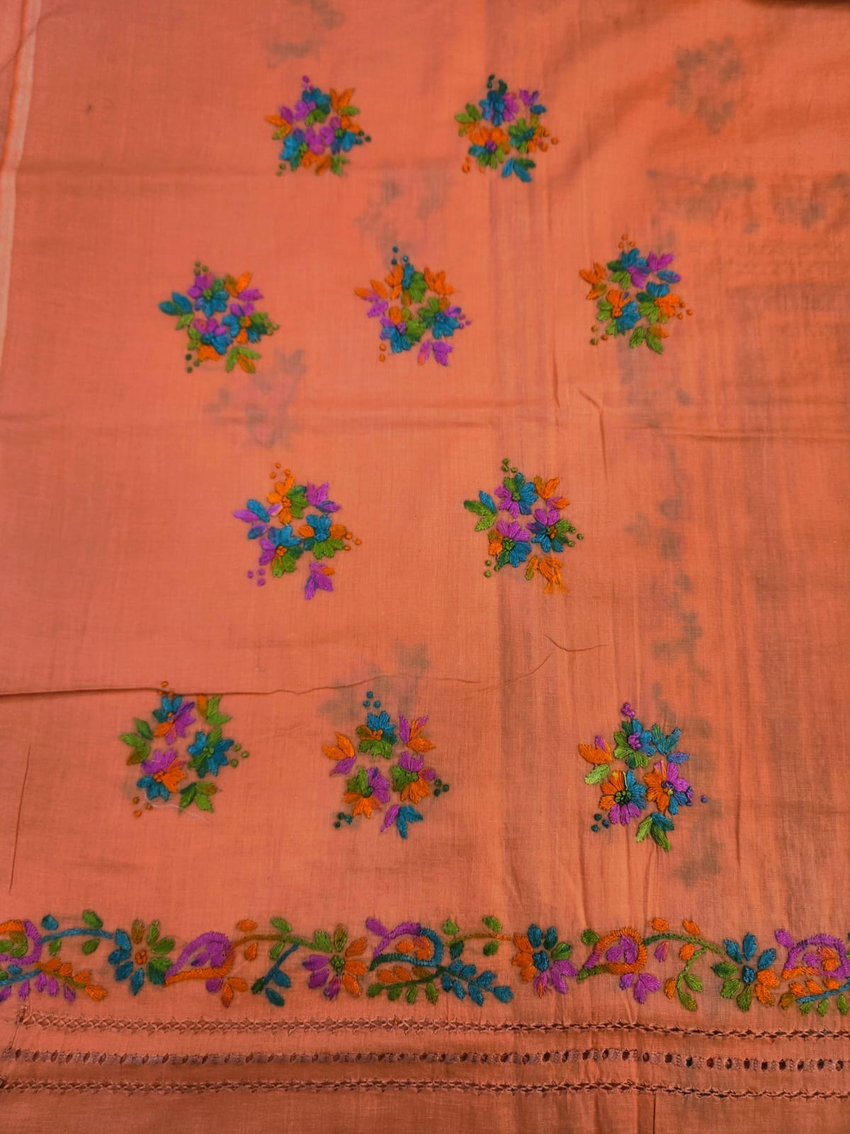 Tarkashi lawn hand Embroidered shirt