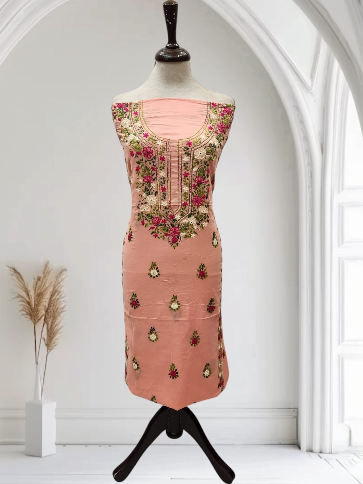 Lawn hand embroidered shirt