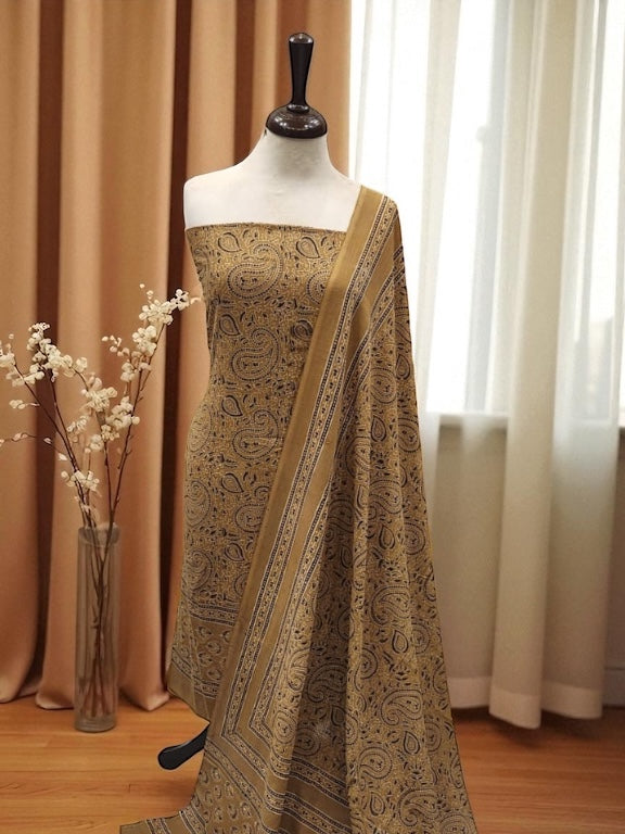 Natural dyed lawn 2pc Mustard