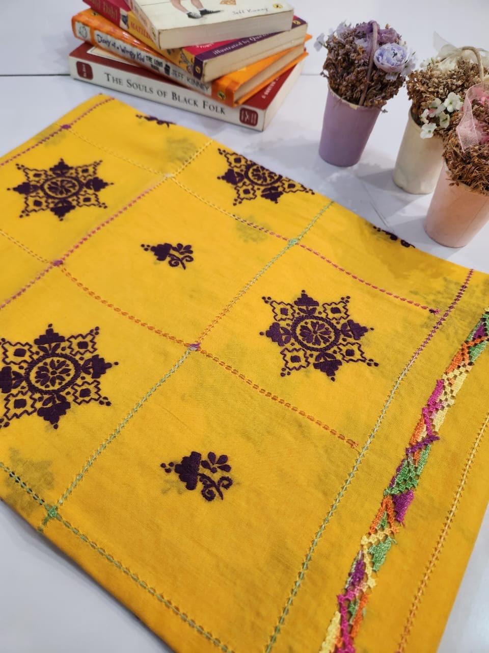 Tarkashi lawn hand embroidered shirt