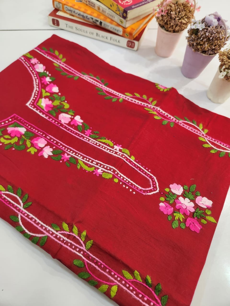 Premium lawn hand embroidered shirt