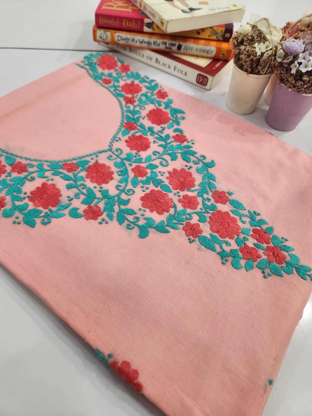Lawn hand Embroidered shirt