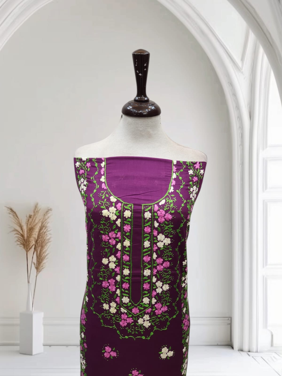 Special lawn hand embroidered shirt