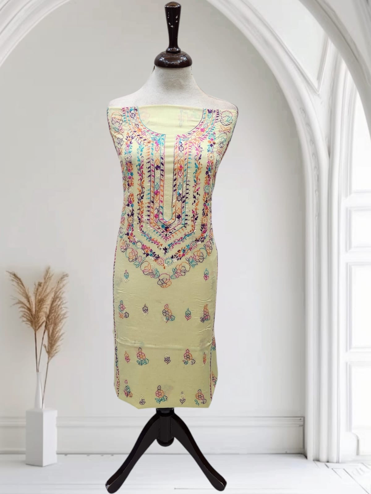 Master piece lawn hand embroidered shirt