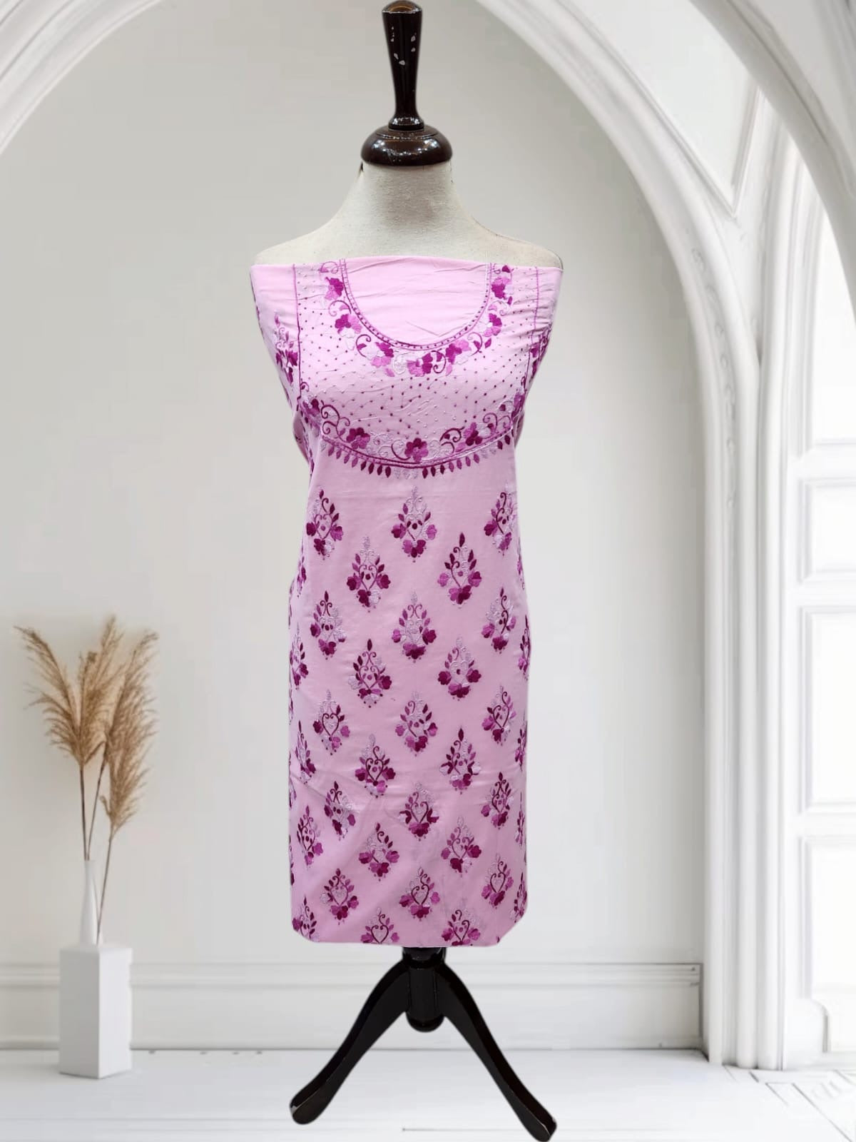 Lawn hand embroidered shirt