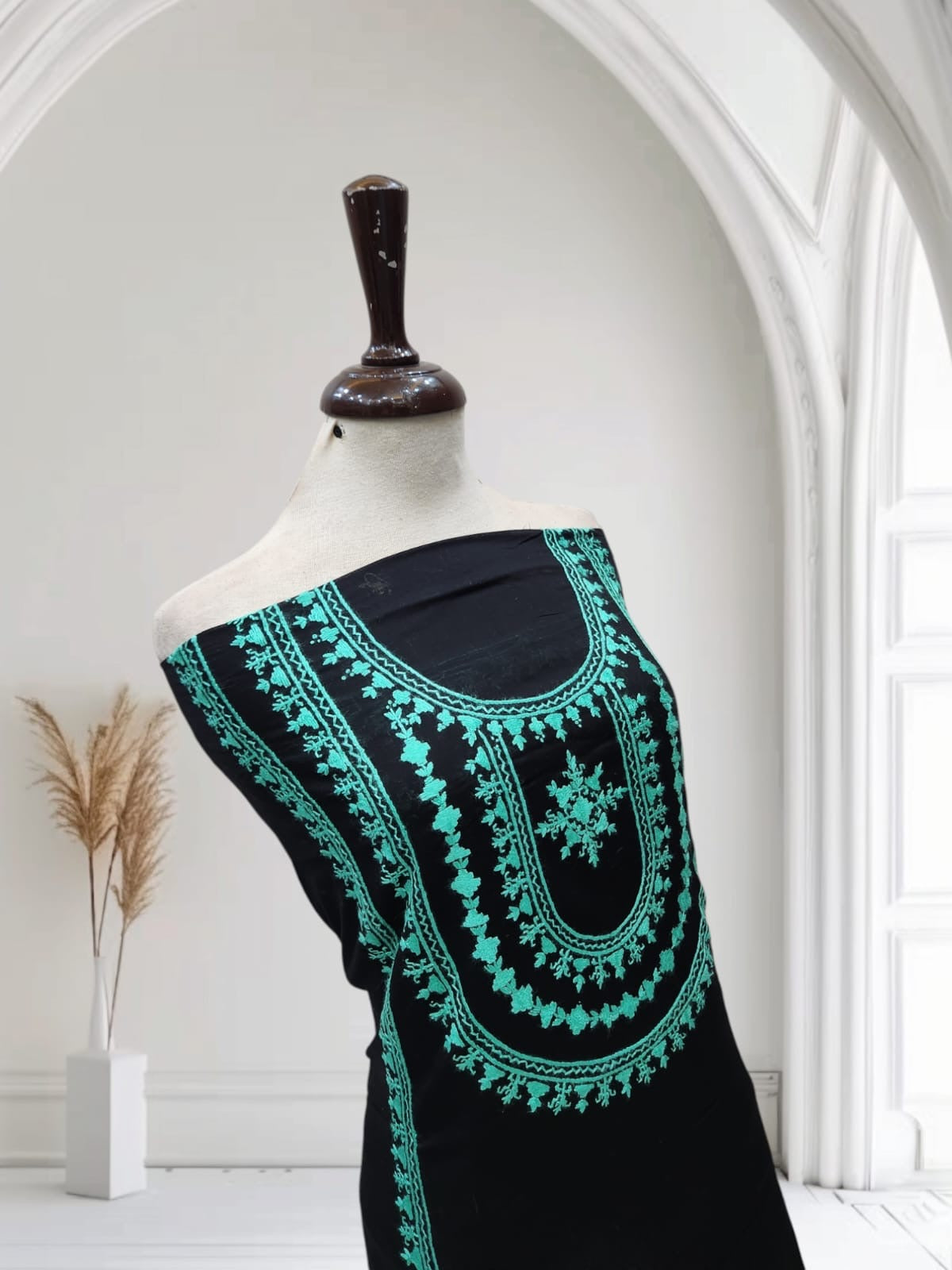 Lawn hand embroidered shirt