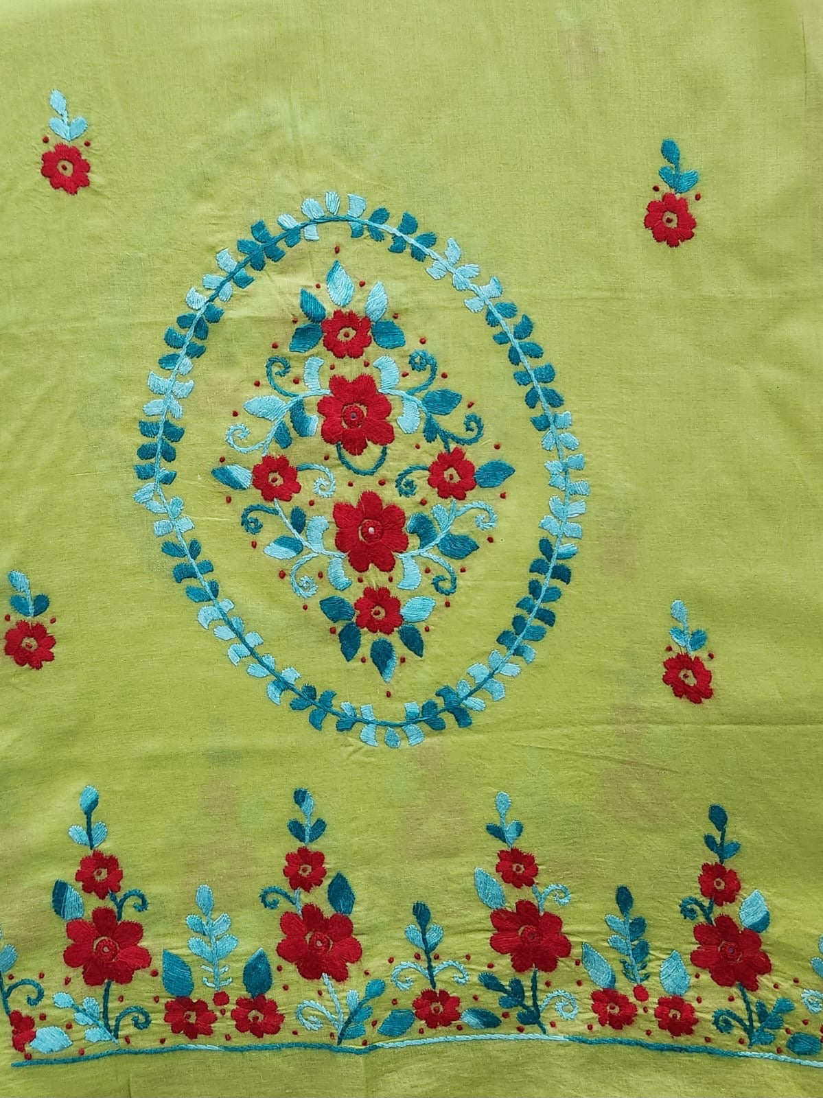 Lawn hand embroidered shirt