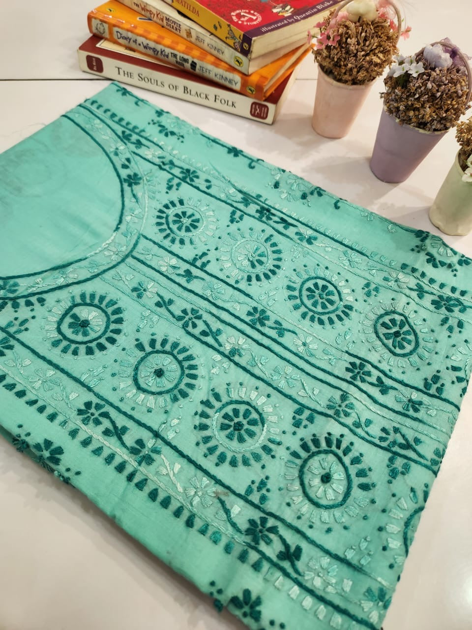Lawn hand embroidered shirt