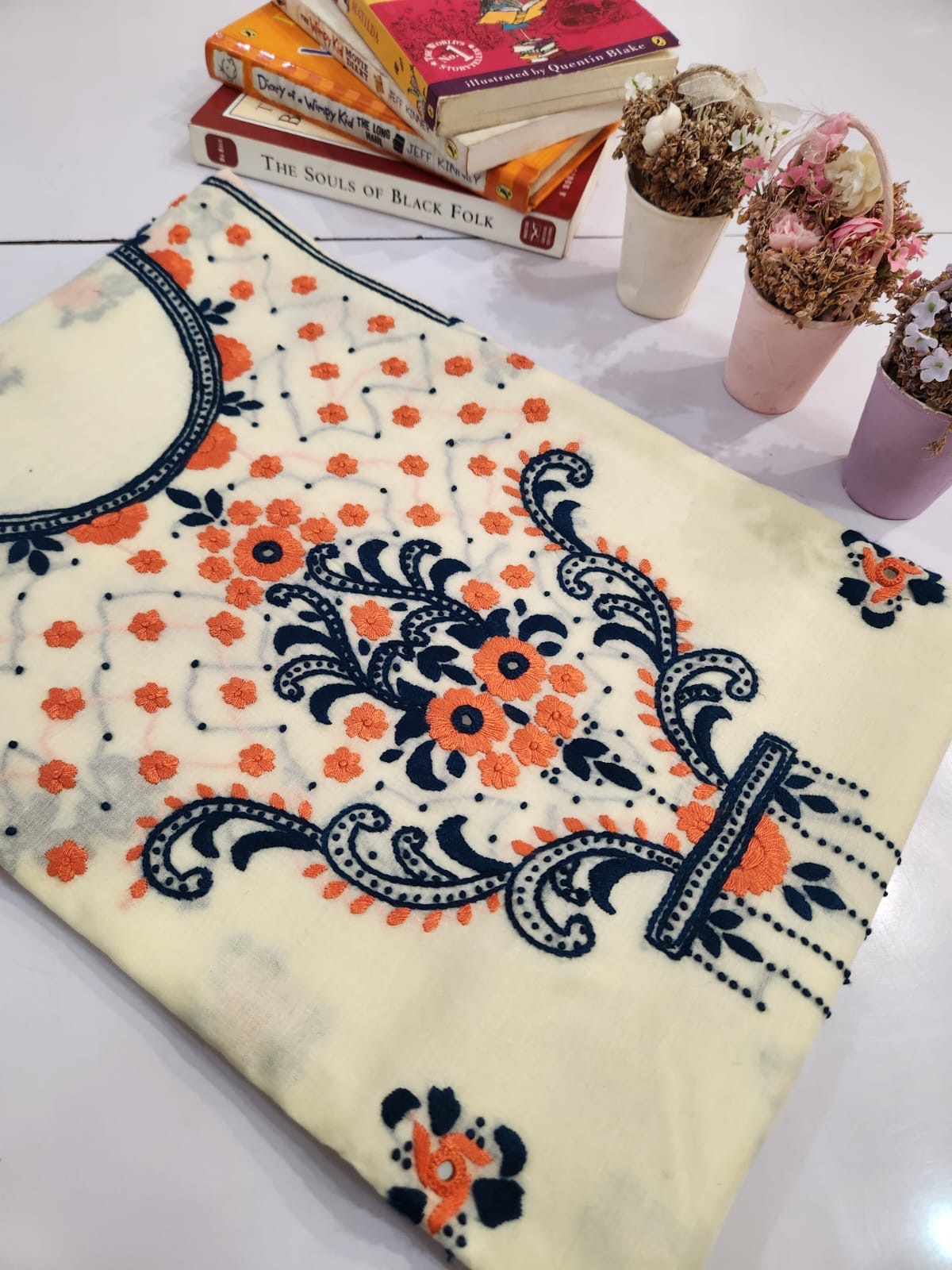 Special lawn hand embroidered shirt