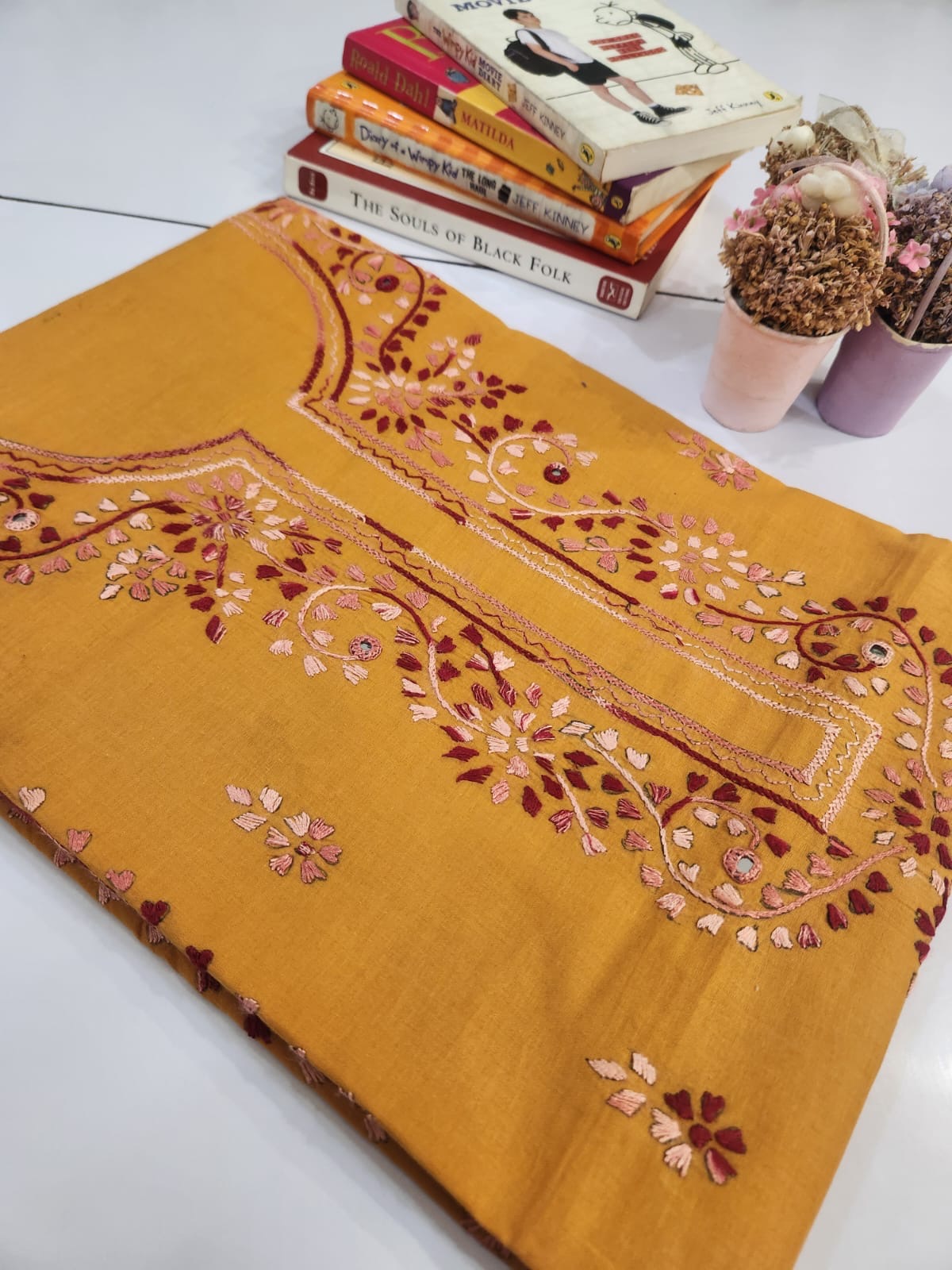 Patti style hand embroidered lawn shirt