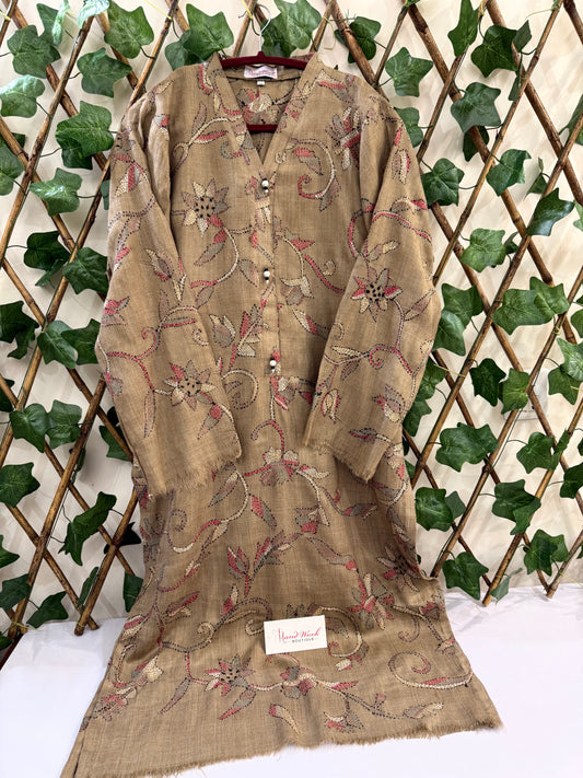 Pashmina Kantha kurta size Medium