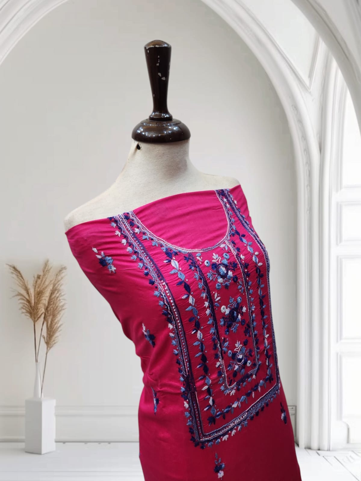 Lawn hand embroidered shirt