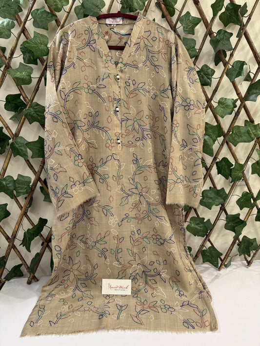 Pashmina kantha kurta size Medium