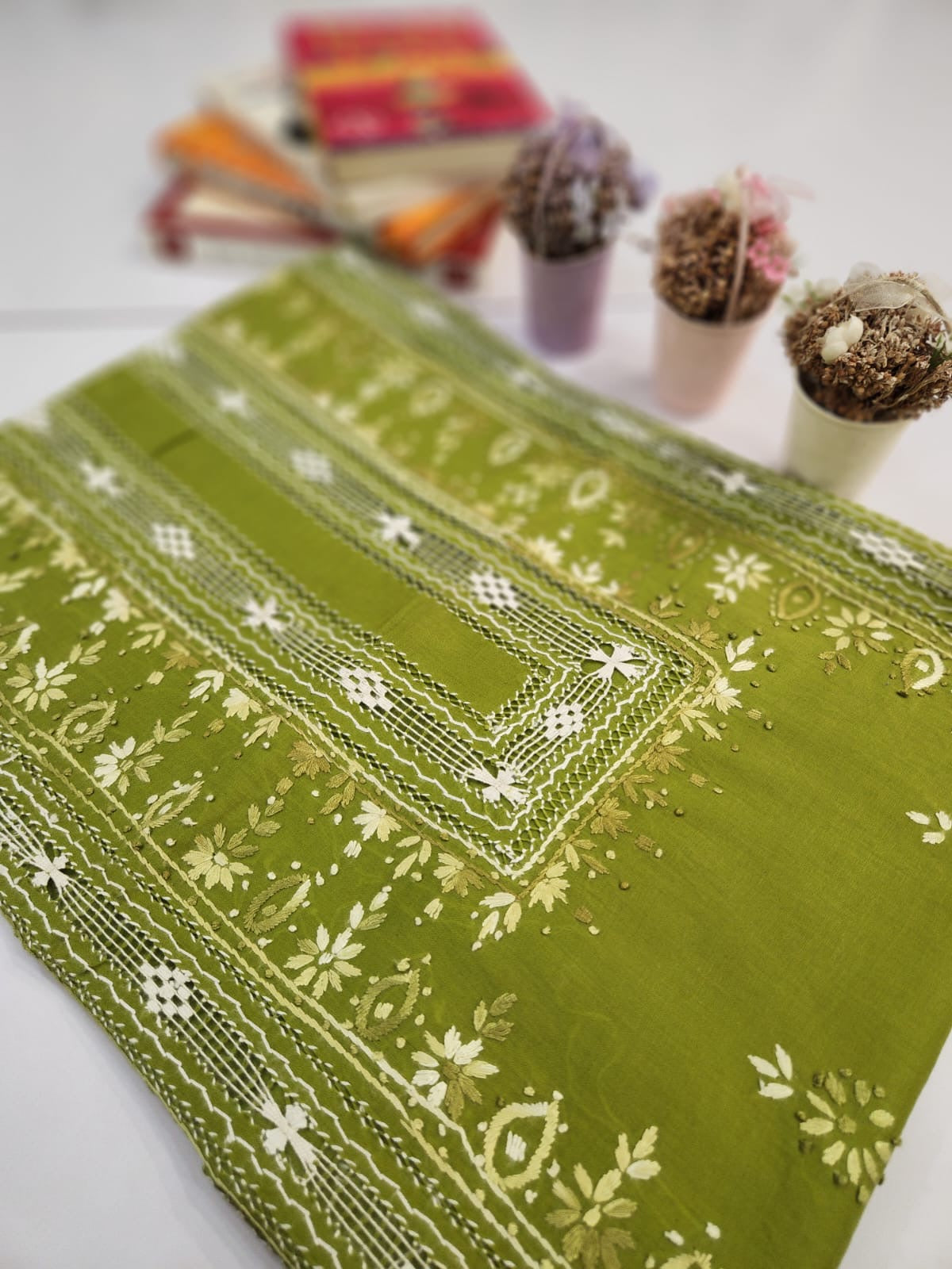 Tarkashi sale wali lawn hand embroidered shirt