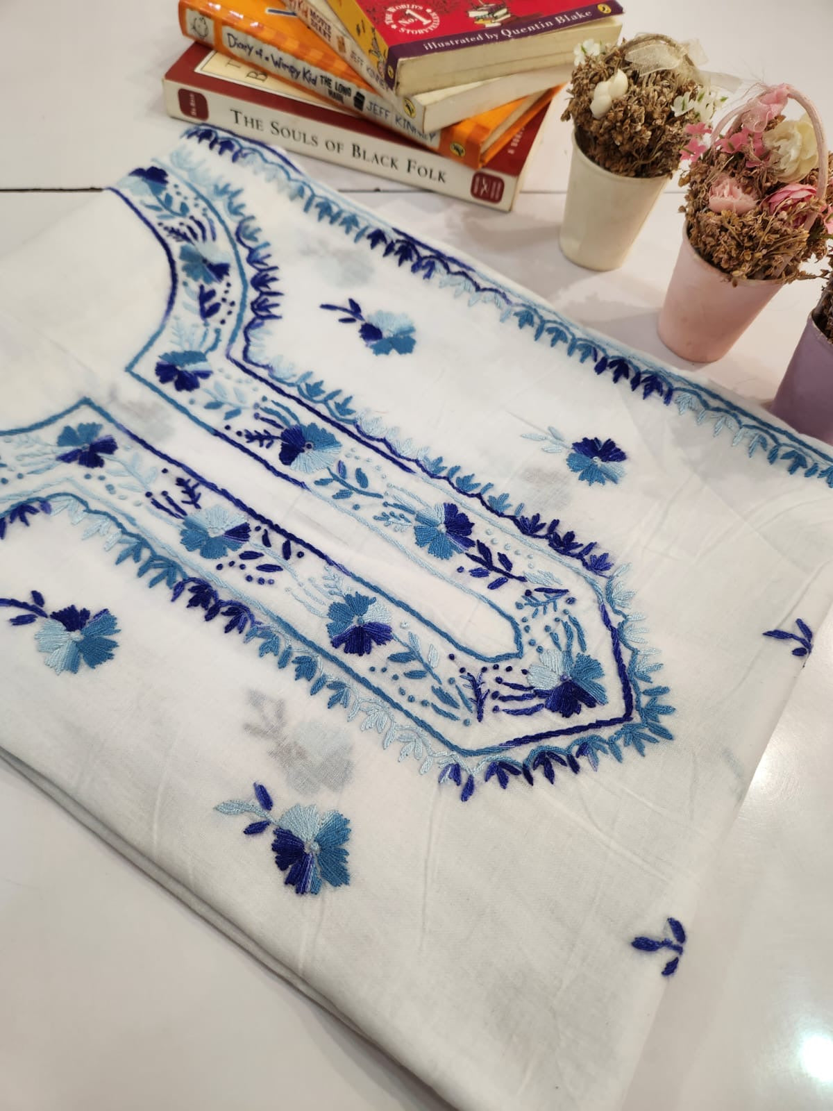Premier style Lawn hand embroidered shirt